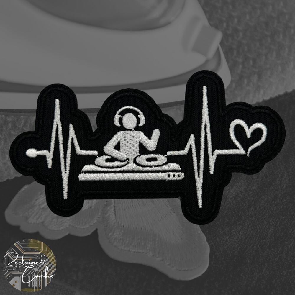 Heartbeat DJ Iron On Patch